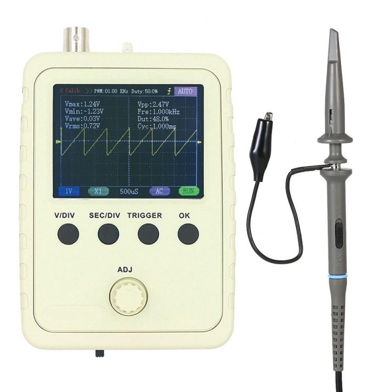 KKmoon 2.4″ TFT Digital Oscilloscope Kit with Power Supply and BNC-Clip Cable Probe  |   Digital Multimeters & Oscilloscopes Digital Multimeters & Oscilloscopes Digital Multimeters & Oscilloscopes