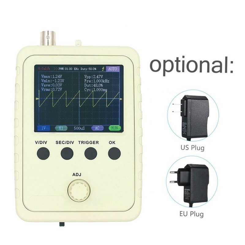 KKmoon 2.4″ TFT Digital Oscilloscope Kit with Power Supply and BNC-Clip Cable Probe  |   Digital Multimeters & Oscilloscopes Digital Multimeters & Oscilloscopes Digital Multimeters & Oscilloscopes