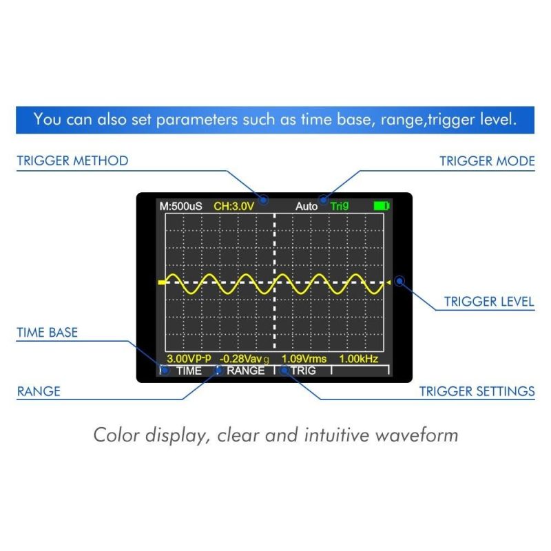 KKmoon 828 2 in 1 High Definition Intelligent Graphical Digital Oscilloscope Multimeter  |   Digital Multimeters & Oscilloscopes Digital Multimeters & Oscilloscopes Black