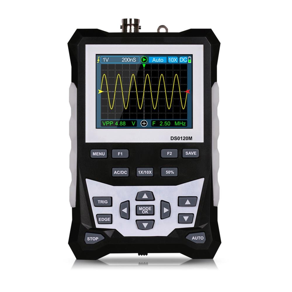 KKmoon DS0120M 320×240 High Definition 2.4 Inch TFT Color Screen Digital Oscilloscope 120MHz Bandwidth 500MSa/s Sampling Rate Professional Tool with Backlight Waveform Storage  |   Digital Multimeters & Oscilloscopes Digital Multimeters & Oscilloscopes Digital Multimeters & Oscilloscopes