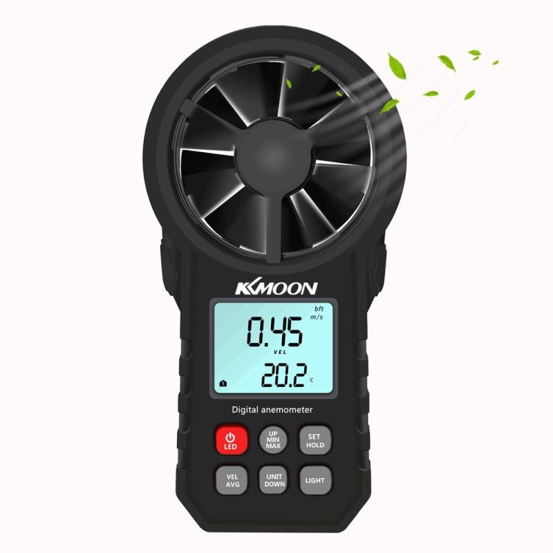 KKMOON Handheld Anemometer Portable Wind Speed Meter  |   Other Nature Element Measurements Measurement & Analysis Instruments Black/Black+Red