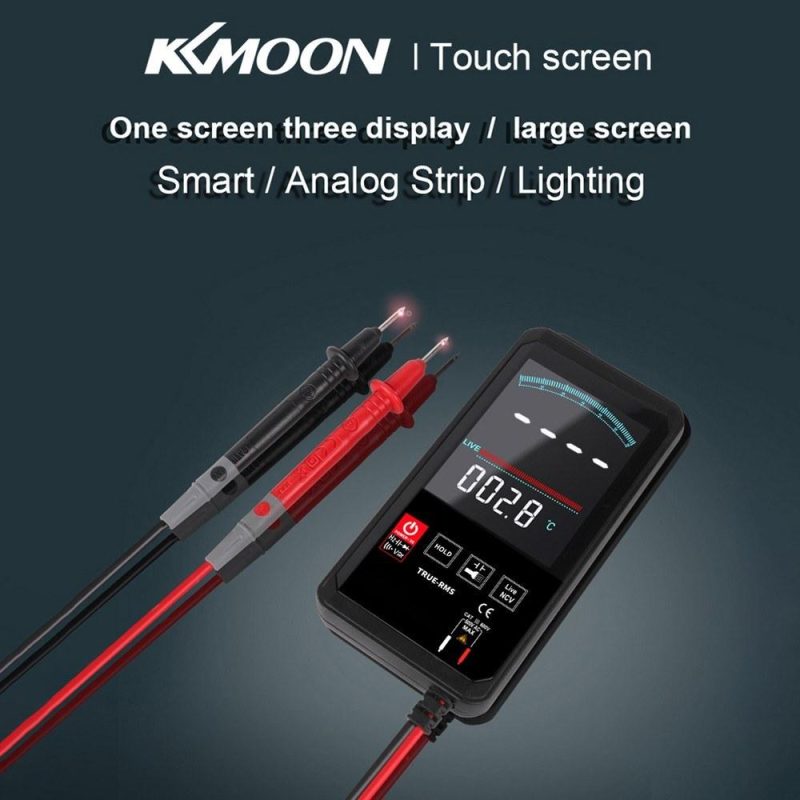 KKmoon KKM128 4.7 Inch Touching Color Screen Ultra-thin Multimeter  |   Digital Multimeters & Oscilloscopes Digital Multimeters & Oscilloscopes Black