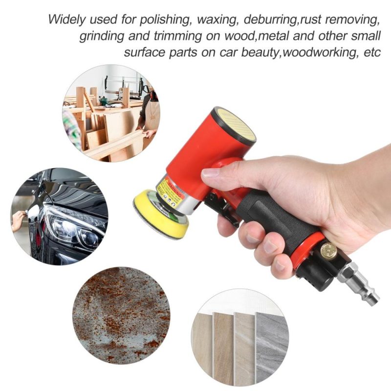 KKmoon Mini Air Sander with 1/2/3 Inch Sand Disks Random Orbital Pneumatic Sander Air Powered Sanders & Polisher with 15 Sandpapers for Car Beauty Woodworking Sanding Polishing Waxing  |   Electrical Equipment & Supplies Electrical Equipment & Supplies Electrical Equipment & Supplies