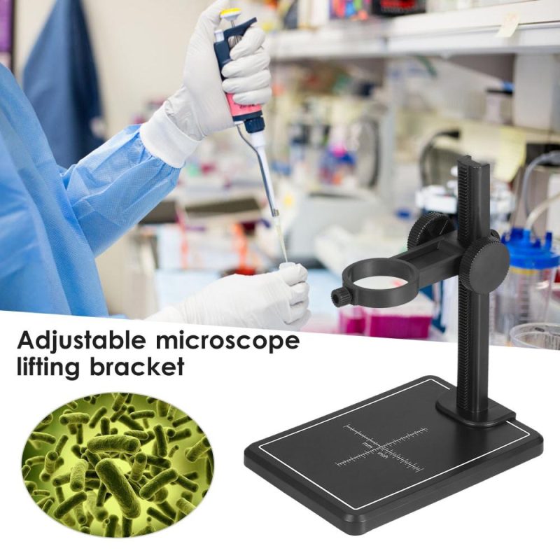 KKmoon Mini Digital Microscope Stand Magnifier Camera Up and Down Adjustable Stand Holder Universal Support Bracket Large Base with Scales for Digital Microscope  |   Microscopes & Endoscope Measurement & Analysis Instruments Microscopes & Endoscope