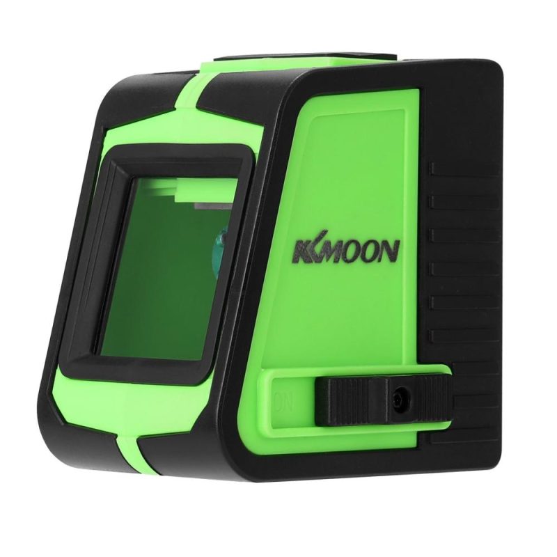 KKmoon Multifunctional 2 Lines Laser Level Large Window Leveling Tool with Sound Alarm Function  |   Microscopes & Endoscope Measurement & Analysis Instruments Black+Green