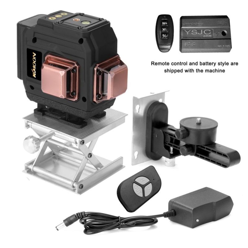KKmoon Multifunctional 3D 12 Lines Laser Level Tool Vertical Horizontal Lines with Self-leveling Function  |   Other Instruments Measurement & Analysis Instruments Green Light