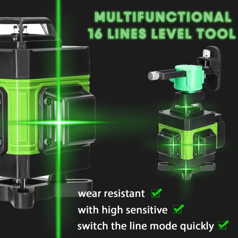 KKmoon Multifunctional 4D 16 Lines Laser Level 3° Self-leveling Machine with Vertical Horizontal Tilt Linesgeable Leveling Tool  |   Other Instruments Measurement & Analysis Instruments Other Instruments