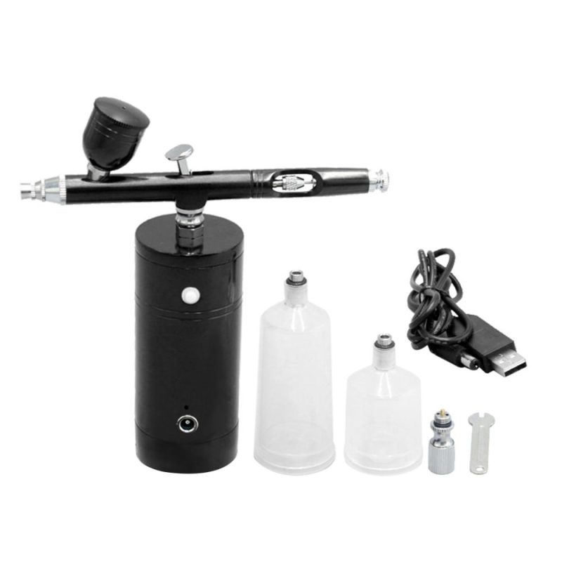 KKmoon Rechargeable USB Airbrush Kit Portable Airbrush Compressor Spray Pump Dual Action Handheld Airbrush Gun for FX Makeup Tattoo Painting Moisturizing  |   Others Hardware & Gadgets Black1/Black2/Gold-2/Gold1/Red2