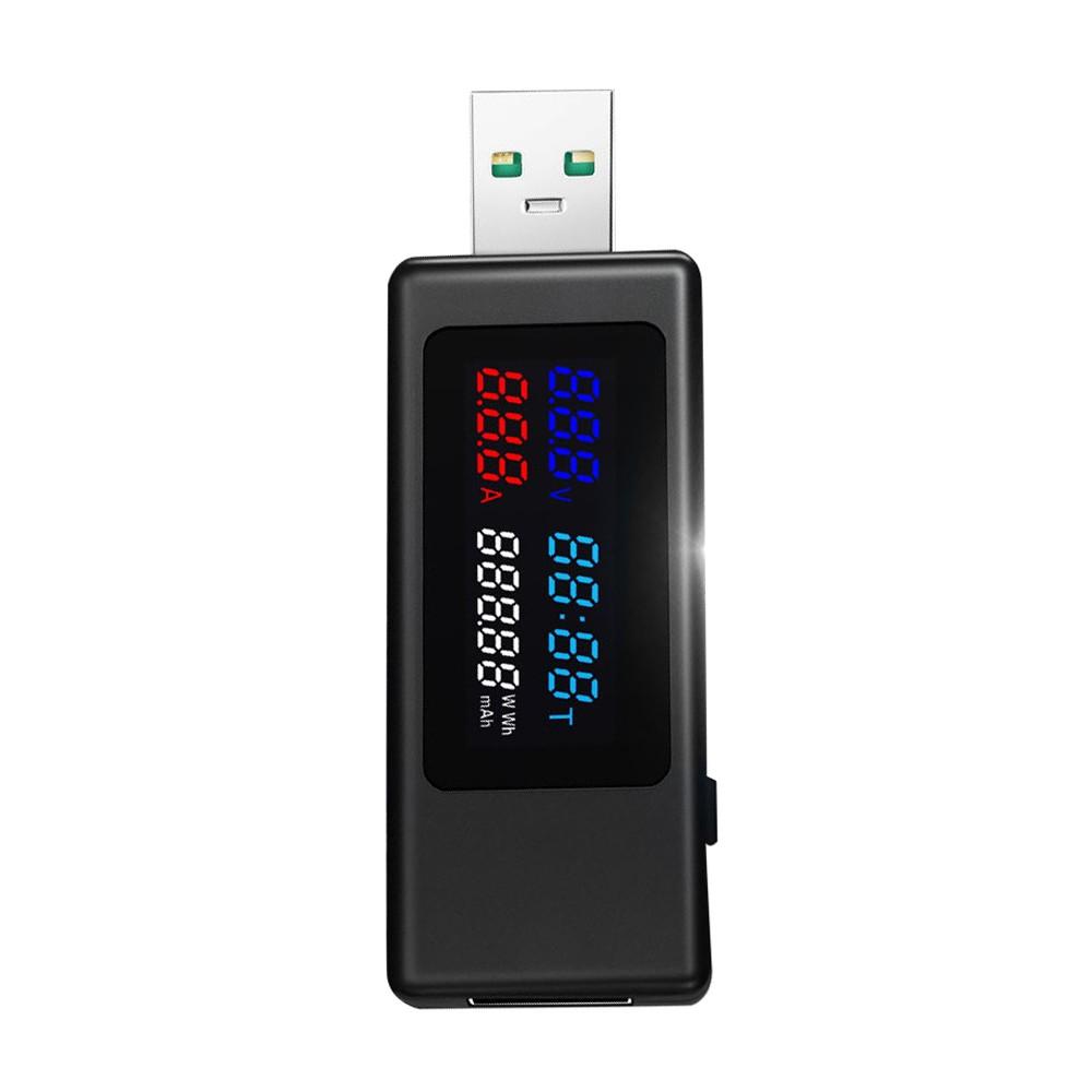 KWS-V30 USB Power Meter Tester 6in1 Current Voltage Timing Power Capacity Electric Quantity Tester with Power-off Memory Function  |   Electrical Measuring Tools Electrical Measuring Tools Electrical Measuring Tools