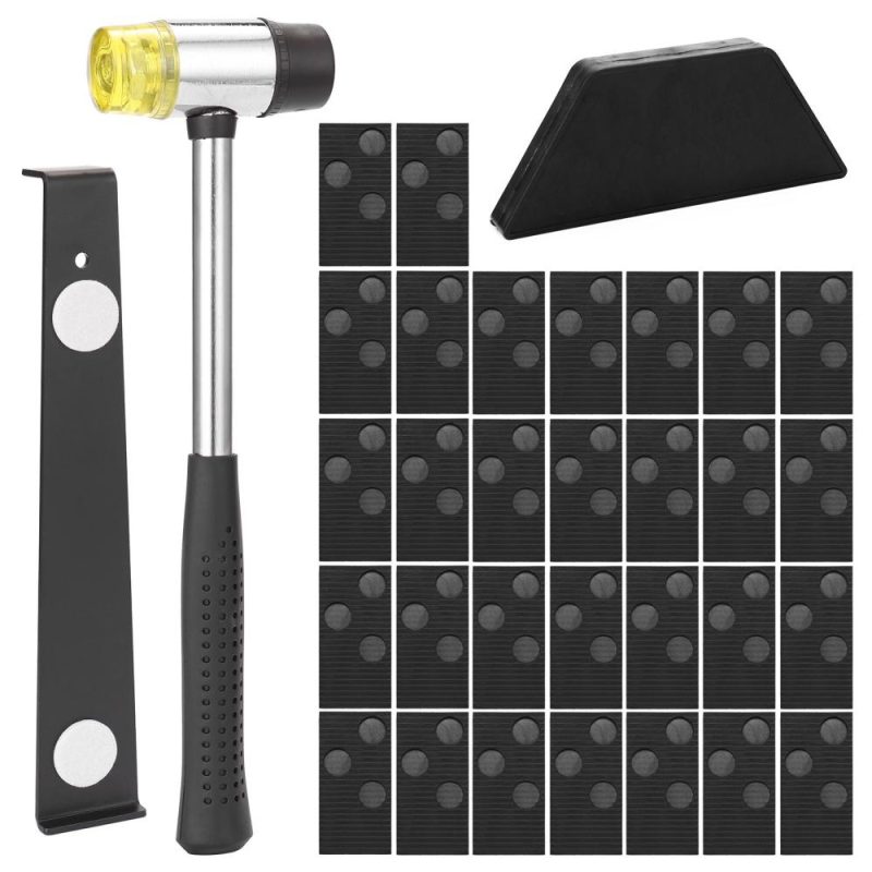 Laminate Wood Flooring Installation Tool Kit Wood Floor Tool Set Floor knock Set  |   Safety & Protective Gear Professional Tools Black