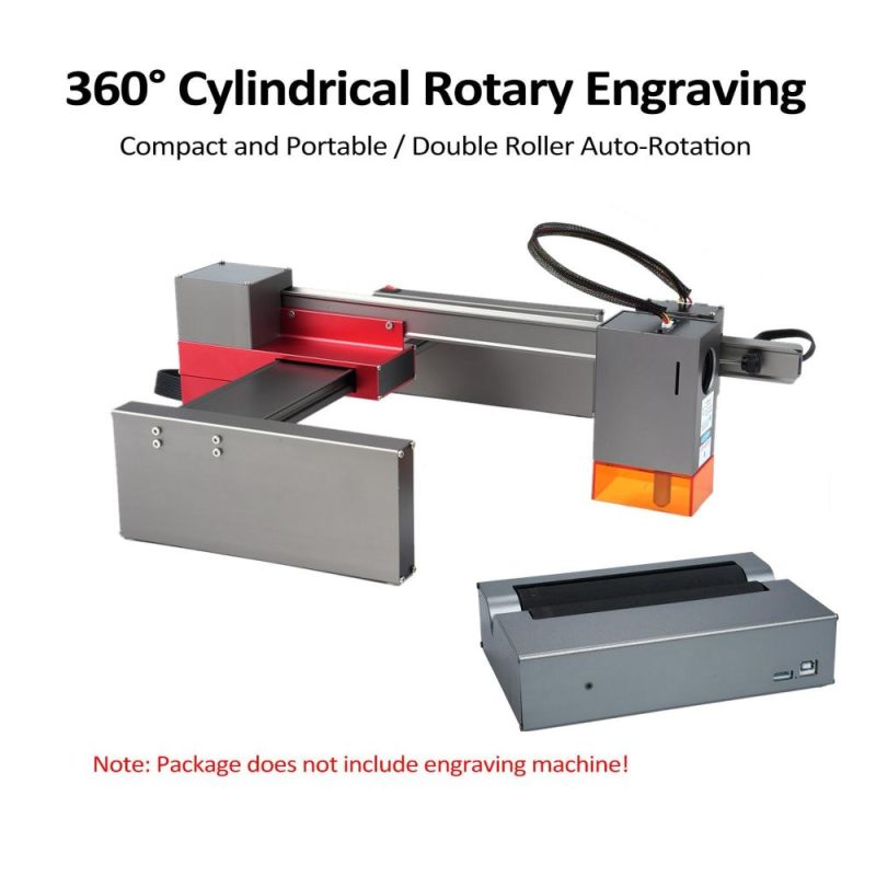 Laser Rotary Roller 360° Laser Engraver Y-axis Rotary Module for Engraving Curved Surface Objects Diameter 5mm to 200mm Cylindrical Objects Cans Like Cups Bottles Pens Cans and etc  |   Laser Equipment Laser Equipment Grey