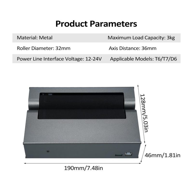 Laser Rotary Roller 360° Laser Engraver Y-axis Rotary Module for Engraving Curved Surface Objects Diameter 5mm to 200mm Cylindrical Objects Cans Like Cups Bottles Pens Cans and etc  |   Laser Equipment Laser Equipment Grey