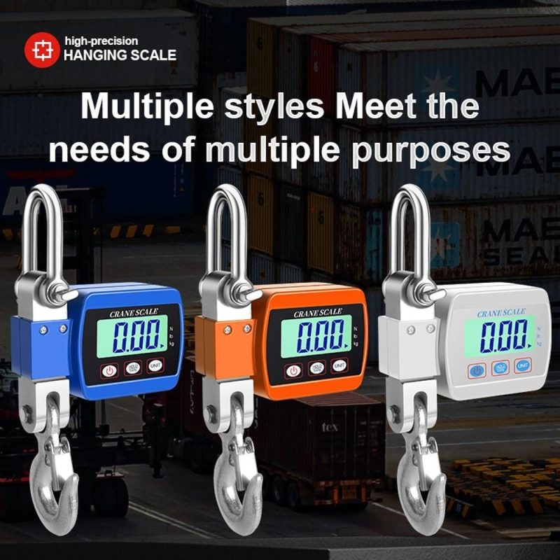 LCD Digital Display Crance Scale 0.05-500kg Portable Industrial Electronic Heavy Duty Weight Hook Crane with Unit Change Function  |   Digital Scales Digital Scales Digital Scales