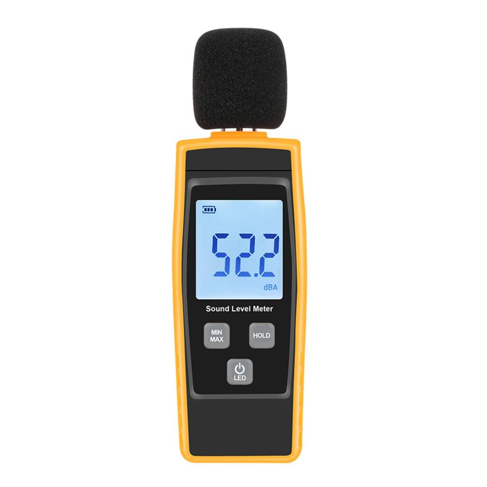 LCD Digital Sound Level Meter DB Meters 30-130dBA Noise Volume Measuring Tool Decibel Monitoring Tester with Max/Min/Data Hold Mode  |   Other Instruments Measurement & Analysis Instruments Black & Orange