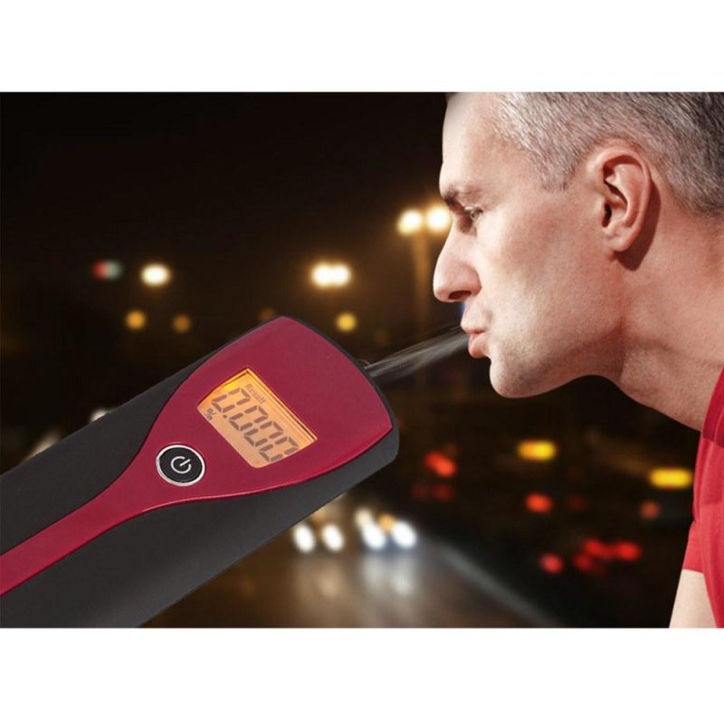 LCD Display Digital Breath Alcohol Tester Breathalyzer Non-contacting Blowing Alcohol Analyzer Meter Portable Alcohol Detector for Policeman Home Use  |   Other Instruments Measurement & Analysis Instruments Black