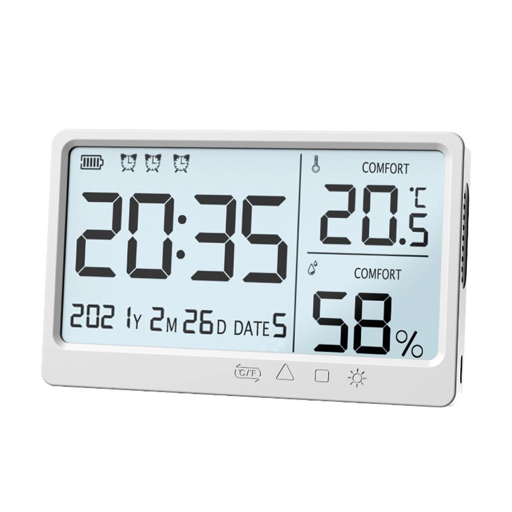 LCD Electronic Temperature Humidity Meter Electronic High Precisions Temperature Hygrometer Alarm Clock  |   Temperature & Humidity Measurements Measurement & Analysis Instruments Temperature & Humidity Measurements