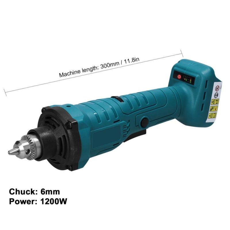 Lithium Battery Brushless Grind Tool 6mm Chuck Electric Polishing Machine Portable Grinding Machine Electric Engraving Tool Speed Adjusatble Grind Tool  |   Electrical Equipment & Supplies Electrical Equipment & Supplies Blue