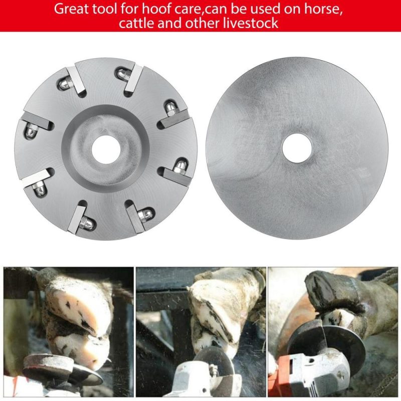 Livestock Hoof Trimming Disc Electric Metal Hoof Nipper Knife Tool Livestock Sheep Cattles Horses Cow Hoof Trimming Grinding Disc Plate with 8 Blades  |   Power Tool Parts Power & Electrical Tools Power Tool Parts