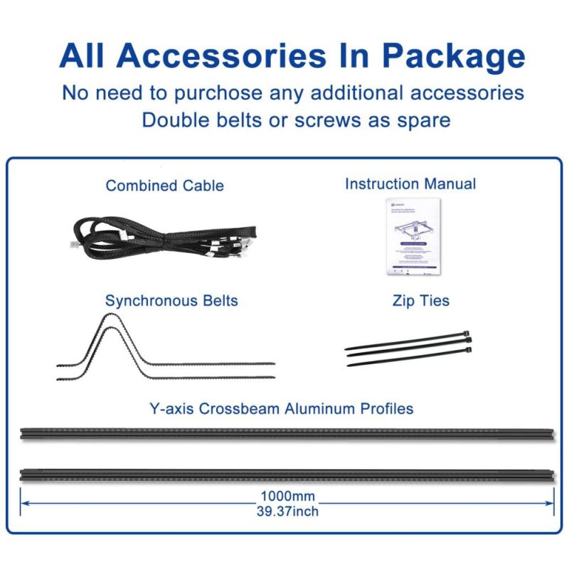 LONGER Extension Kit for Longer Laser Engraver Y-axis Expansion Kit Suitable for RAY5 5W/10W/20W Laser Cutter and Engraver  |   Laser Equipment Laser Equipment Laser Equipment