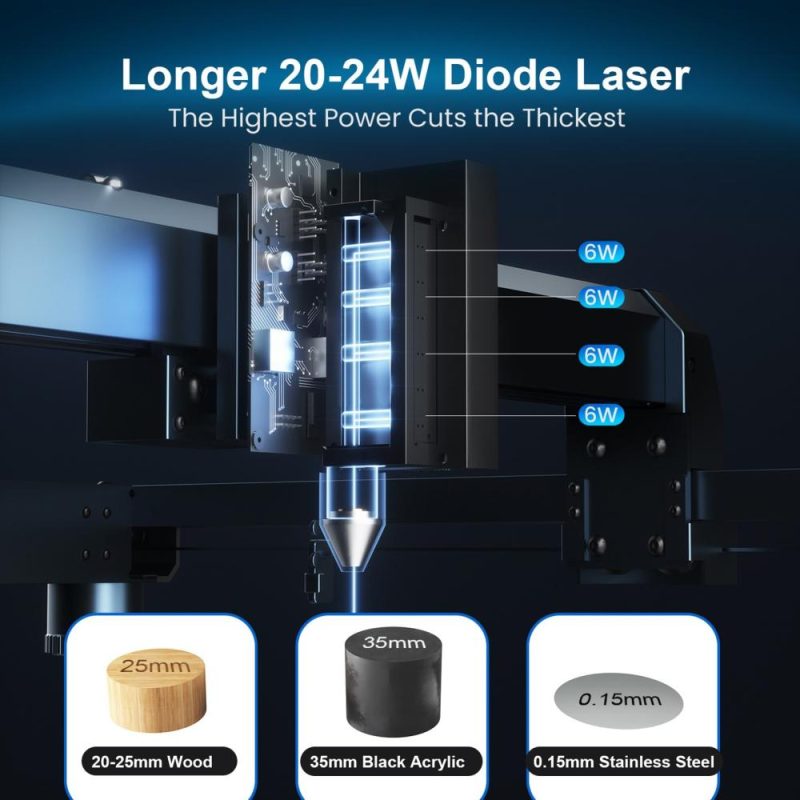 LONGER Laser B1 20W Laser Engraver 24W Laser Power High Speed Engraving with Smart Air Assist System  |   Laser Equipment Laser Equipment Laser Equipment