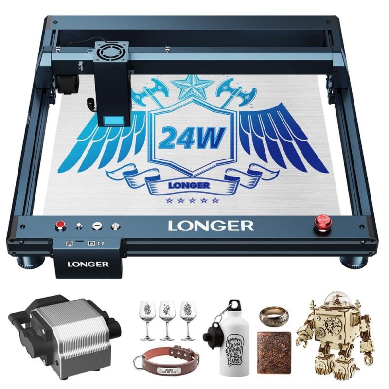 LONGER Laser B1 20W Laser Engraver 24W Laser Power High Speed Engraving with Smart Air Assist System  |   Laser Equipment Laser Equipment Laser Equipment