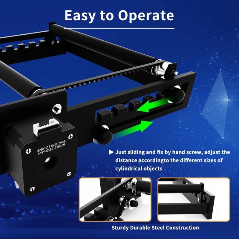 LONGER Laser Rotary Roller 360 Degrees Rotation Y-axis Laser Engraver Rotary Attachment  |   Laser Equipment Laser Equipment Laser Equipment