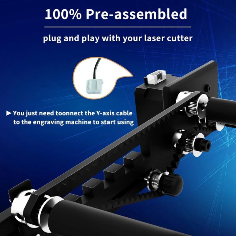 LONGER Laser Rotary Roller 360 Degrees Rotation Y-axis Laser Engraver Rotary Attachment  |   Laser Equipment Laser Equipment Laser Equipment