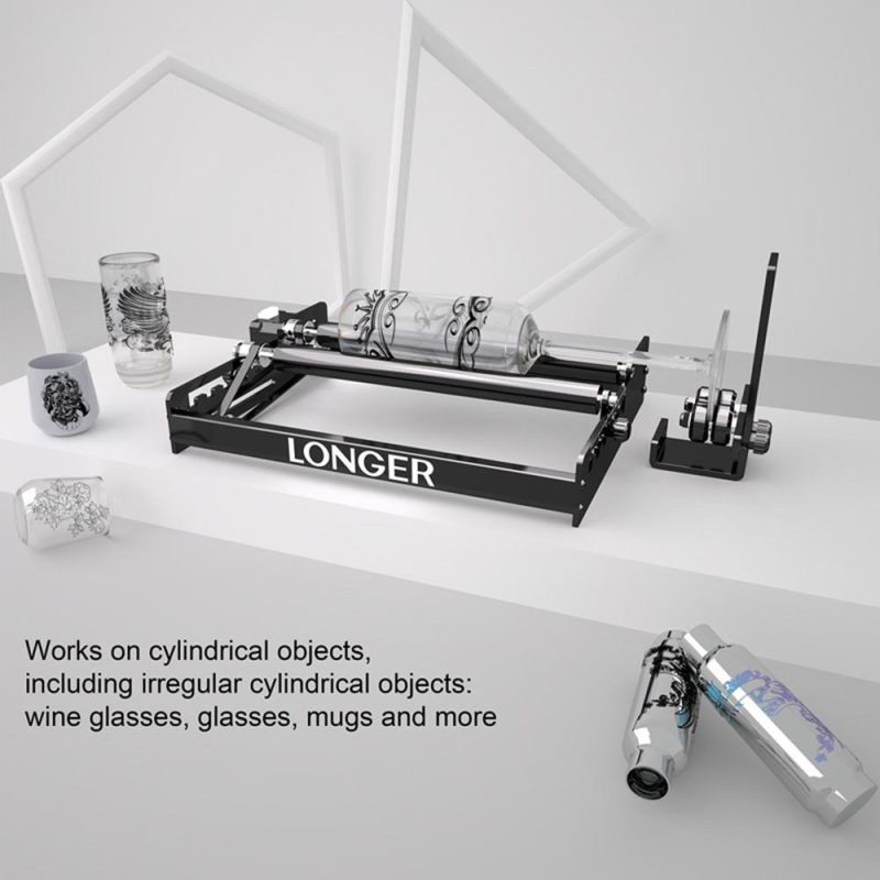 LONGER Laser Rotary Roller 360 Degrees Rotation Y-axis Laser Engraver Rotary Attachment  |   Laser Equipment Laser Equipment Laser Equipment