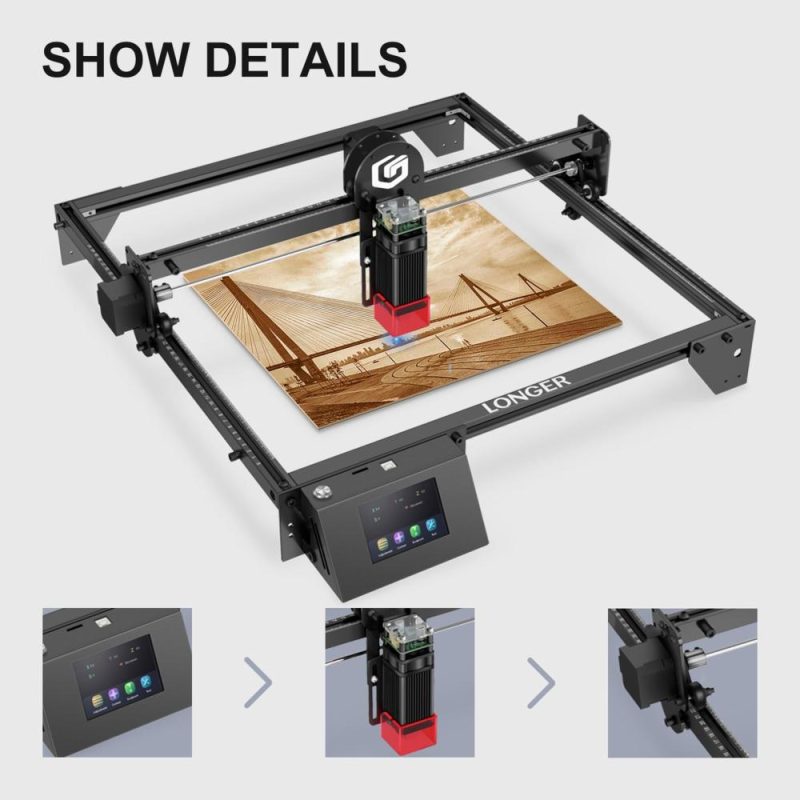 LONGER Ray5 10W Laser Engraver with 3.5inch Touchscreen  |   Laser Equipment Laser Equipment Laser Equipment