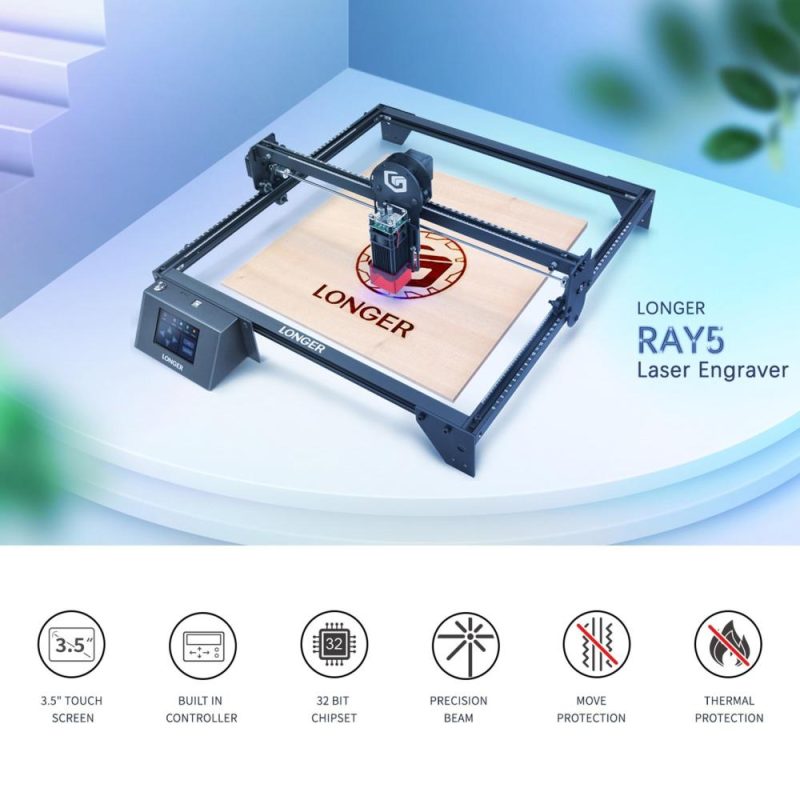 LONGER RAY5 5W  Laser Engraver Eye Protection 400x400mm Carving Area  |   Laser Equipment Laser Equipment Laser Equipment