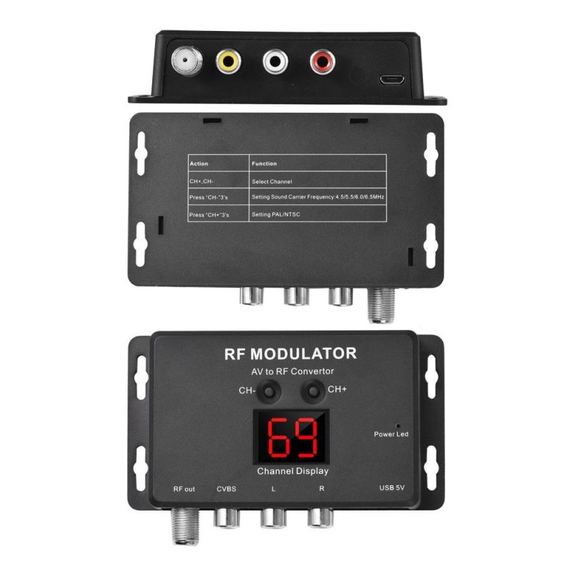 M60 RF Modulator AV to RF Converter  |   Other Instruments Measurement & Analysis Instruments Black