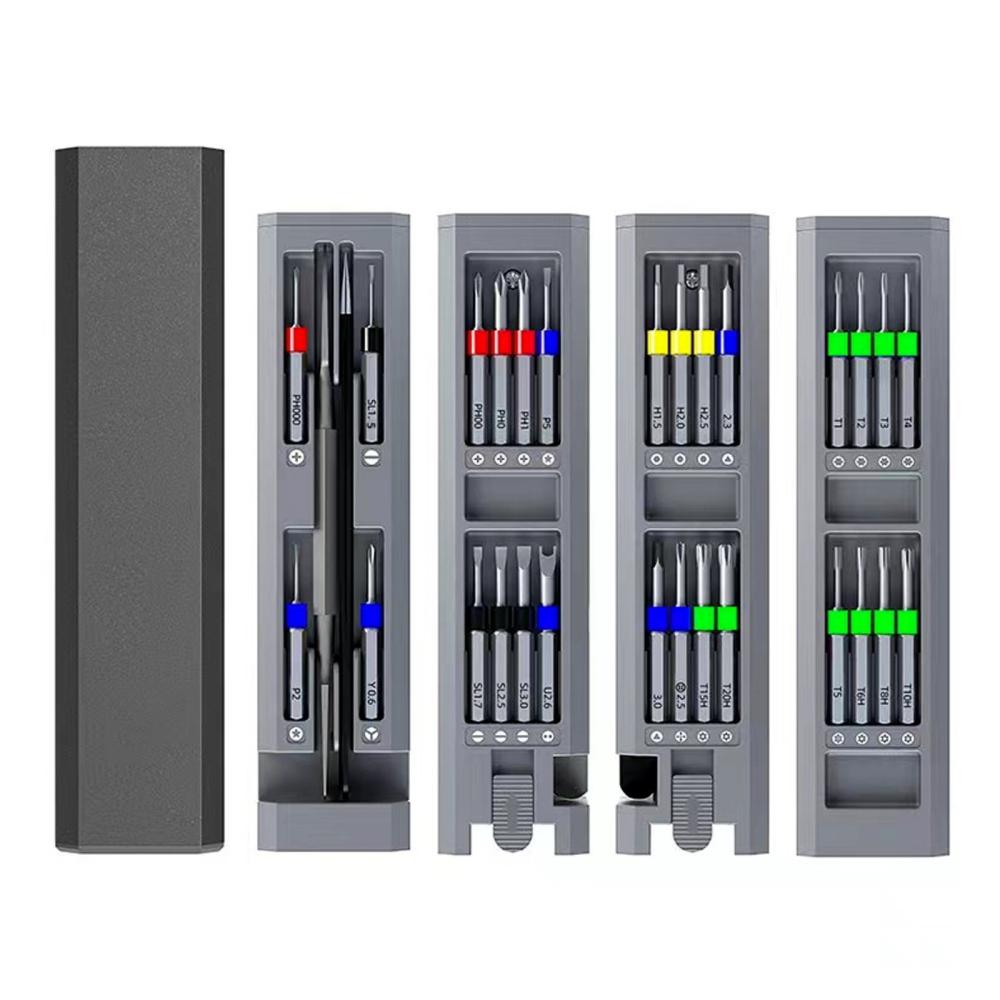 Magnetic Screwdriver Set 30-in-1 Precision Screwdriver Set  |   Screwdriver & Screwdriver Set Professional Tools Grey