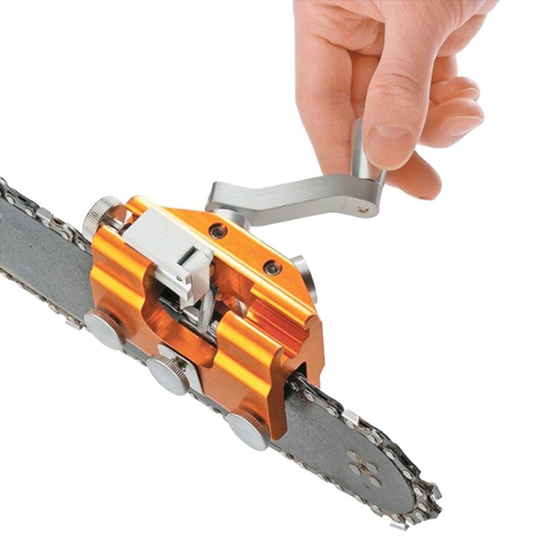 Manual Chainsaw Chain Sharpener Portable Hand-cranked Saw Chain Grinder Household Sharpening Tool Grinding Machine Accessory for Chain  |   Hardware & Accessories Hardware & Accessories Hardware & Accessories