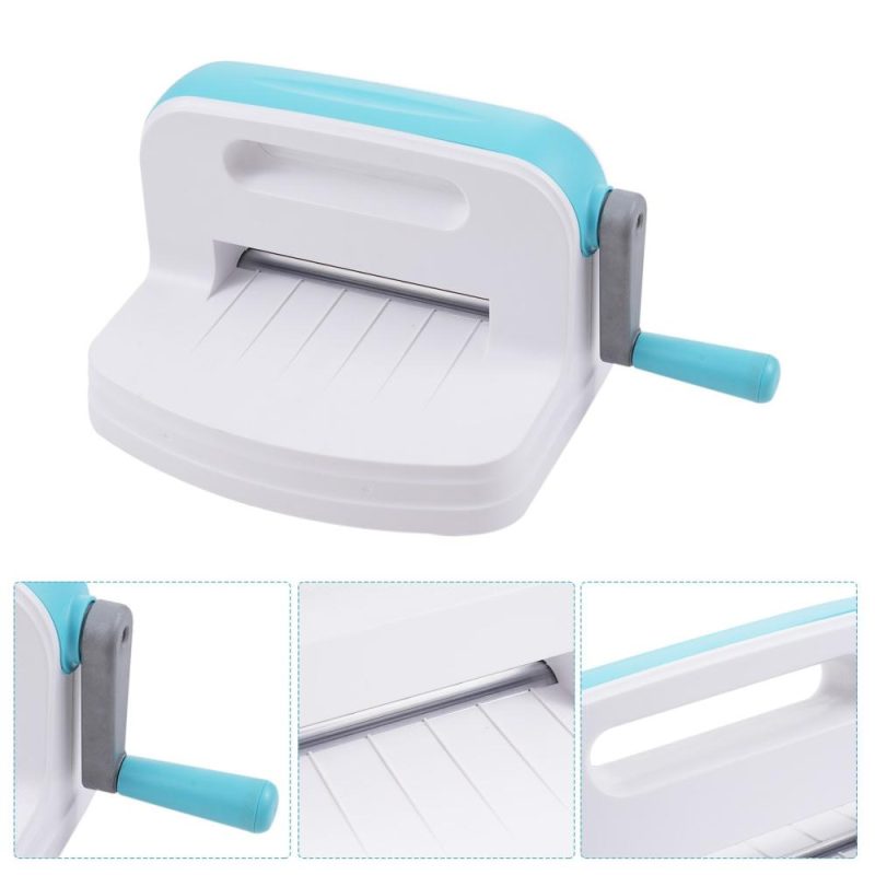 Manual Die Cutting & Embossing Machine, Portable Cut Machines, Hand DIY Embossing, Cutting Greeting Card Hand Account Making Tool, for Arts & Crafts, Scrapbooking, Card Making and Crafting  |   Others Hardware & Gadgets Blue And White