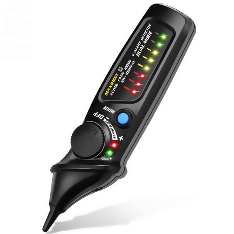 MAXRIENY AVD06 Dual Mode AC Voltage Detector 12V/48V～1000V Circuit Tester Non-contact AC Voltage Test Pen with Flashlight Function  |   Digital Multimeters & Oscilloscopes Digital Multimeters & Oscilloscopes Digital Multimeters & Oscilloscopes