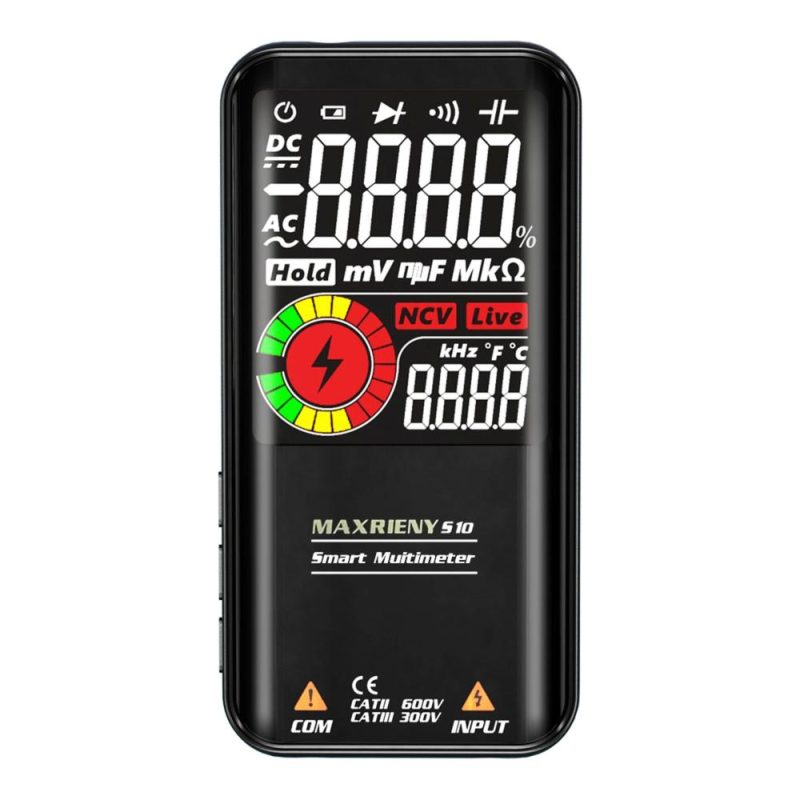 MAXRIENY S10 3.3 Inch LCD Display Screen Multifunction Multimeter (Without battery)  |   Digital Multimeters & Oscilloscopes Digital Multimeters & Oscilloscopes Black + Red