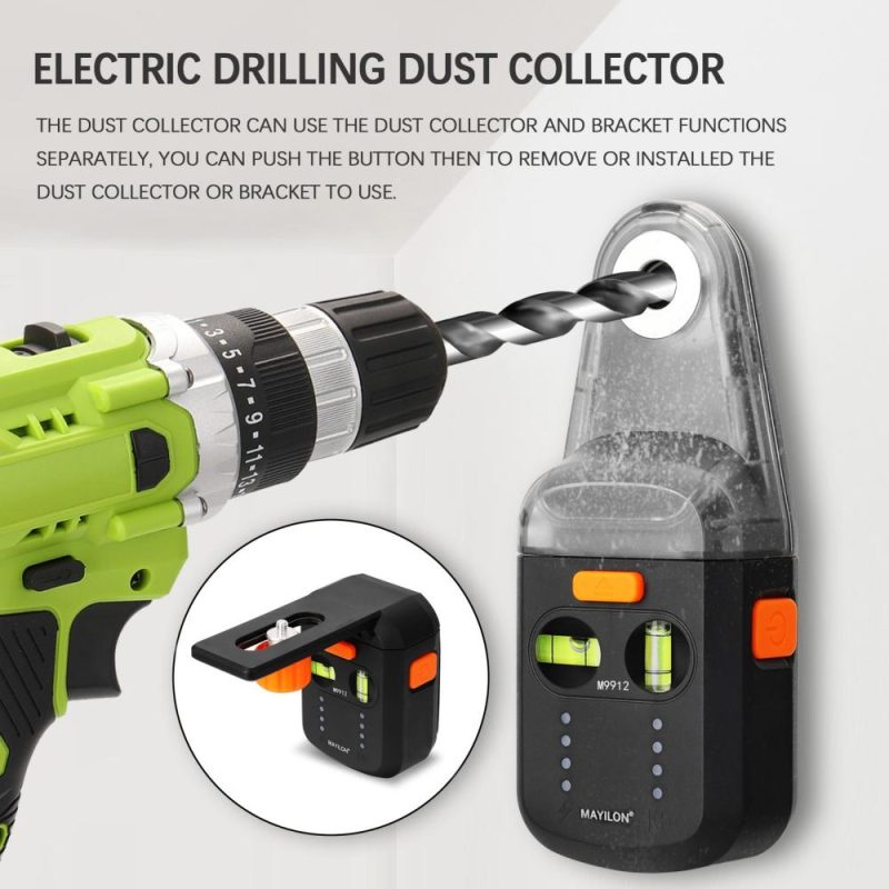 MAYILON 2 In 1 Household Electric Drilling Dust Collector Wall Installation Laser Level Bracket with Laser Level Function (Red Laser 5m Distance)  |   Other Instruments Measurement & Analysis Instruments Other Instruments