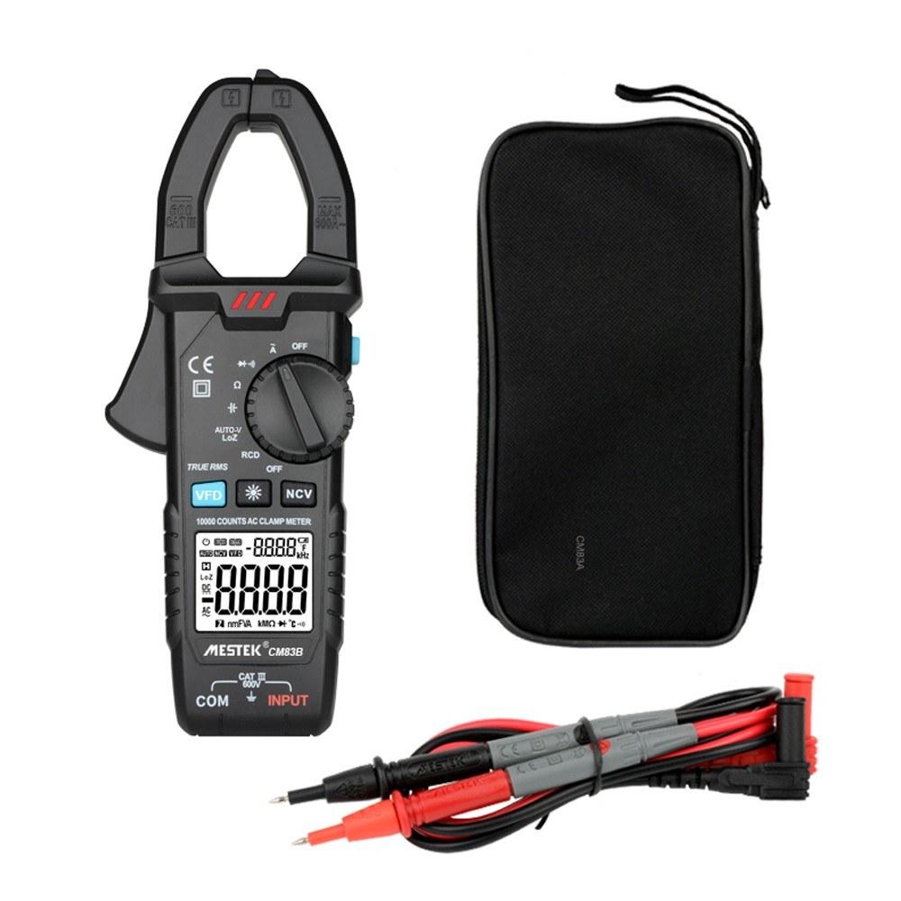 MESTEK Digital Clamp Meter 600A AC Current 600V AC/DC Voltage Capacitance Measurement Data Hold Backlight NCV Tester Multimeter  |   Digital Multimeters & Oscilloscopes Digital Multimeters & Oscilloscopes Black