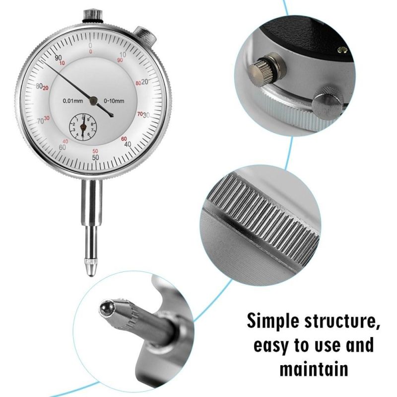 Metal Round Dial Indicator and Mini Flexible Magnetic Base Holder Bracket Tool Kit  |   Other Instruments Measurement & Analysis Instruments Other Instruments