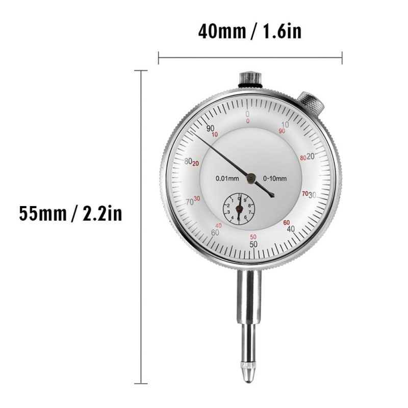 Metal Round Dial Indicator and Mini Flexible Magnetic Base Holder Bracket Tool Kit  |   Other Instruments Measurement & Analysis Instruments Other Instruments