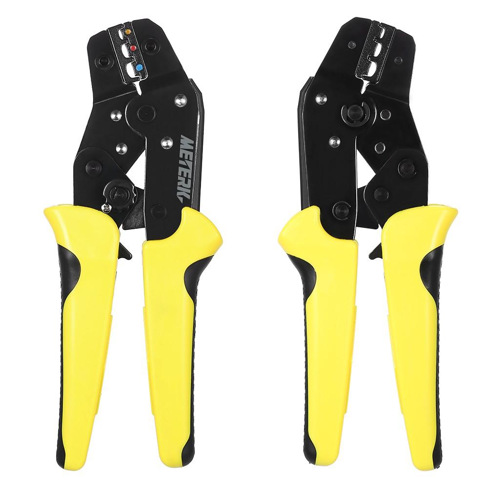 Meterk Professional Wire Crimper Engineering Ratchet Terminal Crimping Pliers JX-02C 0.25-2.5mm2 Insulated Terminals Or Color Code Nests AWG24-14  |   Hardware & Accessories Hardware & Accessories Hardware & Accessories