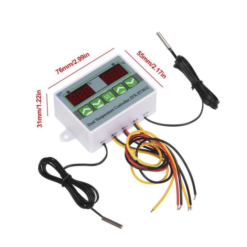 Microcomputer Intelligent Digital Temperature Controller with Dual Display ZFX-ST3012 220V/1500W Electric Thermostat Temperature Control Switch  |   Electrical Equipment & Supplies Electrical Equipment & Supplies Electrical Equipment & Supplies