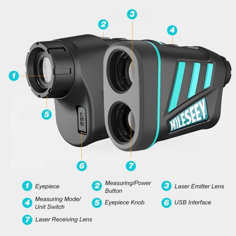 MiLESEEY 600m Outdoor Pulse Laser Range Finder Distance Meter 6X Handheld Monocular Telescope  |   Laser Rangefinders Laser Rangefinders Laser Rangefinders