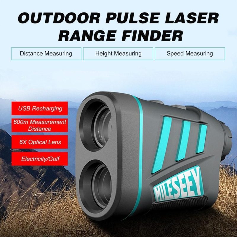 MiLESEEY 600m Outdoor Pulse Laser Range Finder Distance Meter 6X Handheld Monocular Telescope  |   Laser Rangefinders Laser Rangefinders Laser Rangefinders