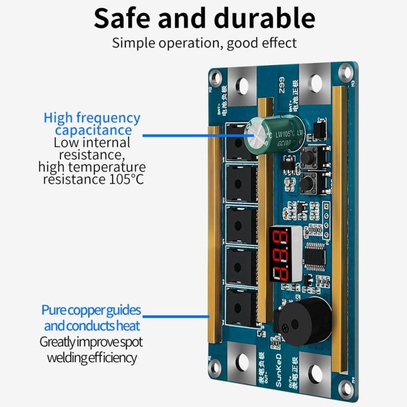 Mini Battery Spots Welding Machine Portable Welding Device for Welding Nickel Sheet Intelligent Digital Display Battery Spots Welding Machine  |   Power Tool Parts Power & Electrical Tools Multicolor