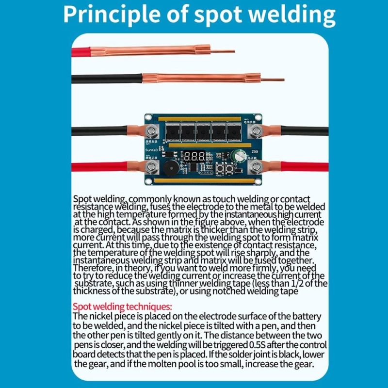 Mini Battery Spots Welding Machine Portable Welding Device for Welding Nickel Sheet Intelligent Digital Display Battery Spots Welding Machine  |   Power Tool Parts Power & Electrical Tools Multicolor