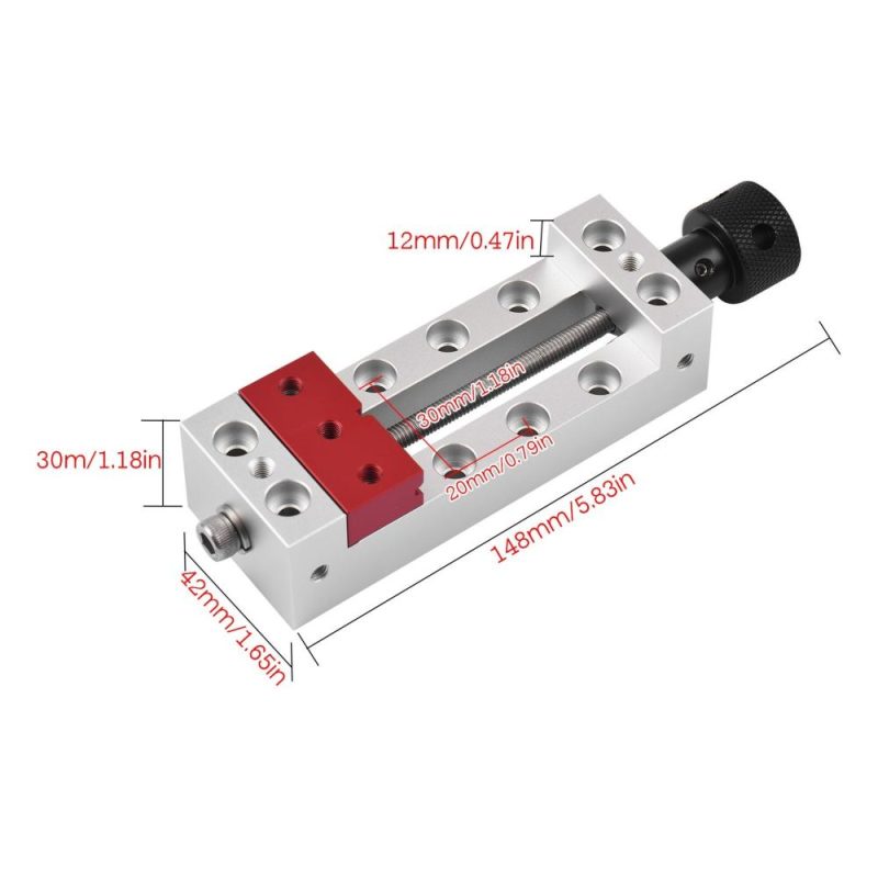 Mini Drill Press Vise 2.56-Inch Jaw Width Flat Clamp Bench Vise for Carving Engraving Machine Bench Drill Watch Repairing  |   Others Hardware & Gadgets Others