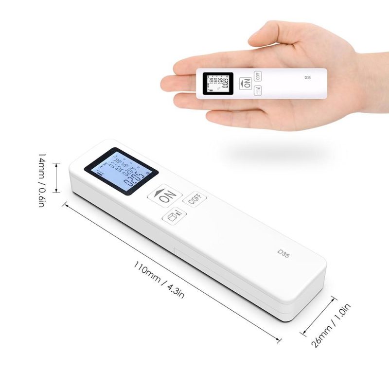 Mini Handheld Laser Distance Meter Digital Laser Rangefinder Portable Range Finder Diastimeter Distance Area Volume Measurement 35m  |   Digital Multimeters & Oscilloscopes Digital Multimeters & Oscilloscopes Digital Multimeters & Oscilloscopes