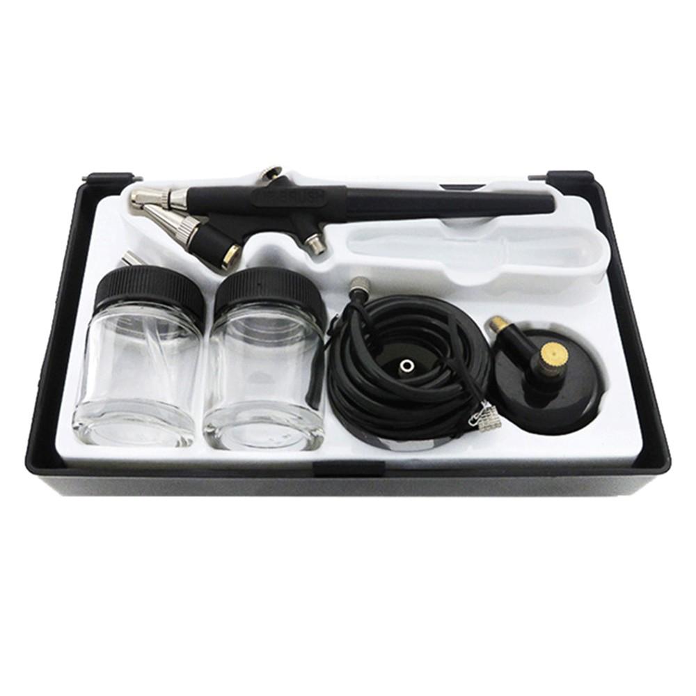 Mini Single Action Air Brush Kit Siphon Feed 0.8mm Paint Spray Gun Air Brush Kit with Hose 2cc Fluid Cups Spray Tool for Body Painting Makeup Art Model Tattoo Manicure Nail Beauty Cake Decorating  |   Others Hardware & Gadgets Others