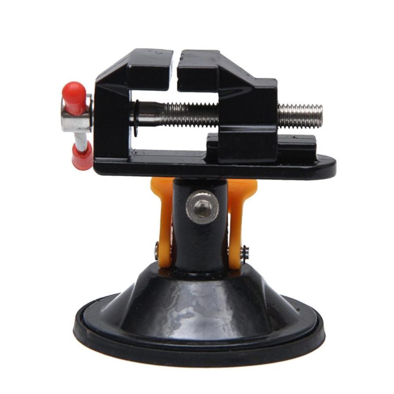 Mini Suction Vise Clamp Bench Clamp Universal Table Vise Vacuum Base 360 Degrees Swiveling for DIY Sculpture Craft Carving  |   Hardware & Accessories Hardware & Accessories Black 1/Black 2/Silver1/Silver2